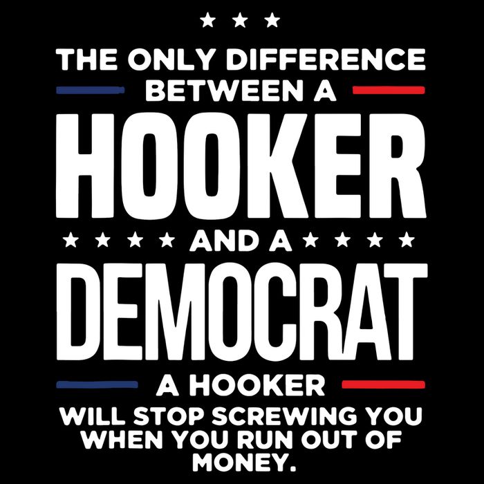 The Only Difference Between A Hooker And A Democrat Baby Bodysuit