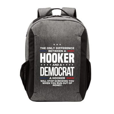 The Only Difference Between A Hooker And A Democrat Vector Backpack