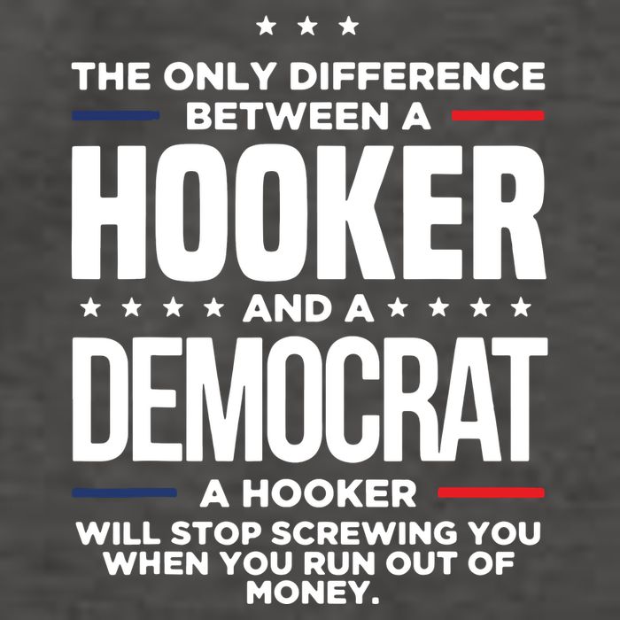 The Only Difference Between A Hooker And A Democrat Vector Backpack