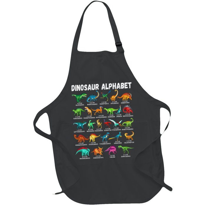 Types Of Dinosaurs Alphabet A Z ABC Dino Identification Apron