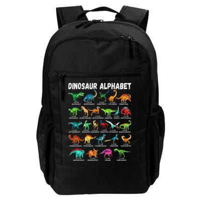 Types Of Dinosaurs Alphabet A Z ABC Dino Identification Backpack
