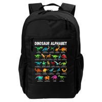 Types Of Dinosaurs Alphabet A Z ABC Dino Identification Backpack