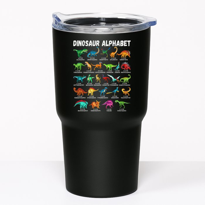 Types Of Dinosaurs Alphabet A Z ABC Dino Identification Tumbler