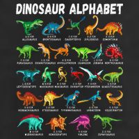 Types Of Dinosaurs Alphabet A Z ABC Dino Identification Trucker Hat