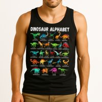 Types Of Dinosaurs Alphabet A Z ABC Dino Identification Tank Top