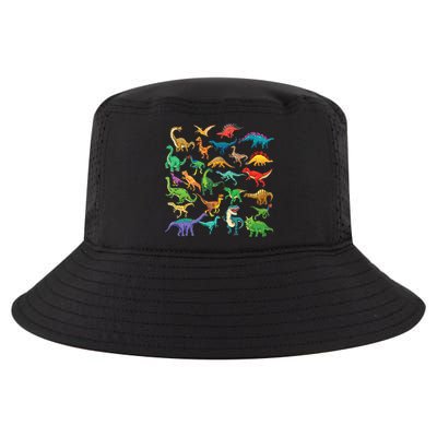 Types Of Dinosaurs Graphics Dino Identification Cool Comfort Performance Bucket Hat