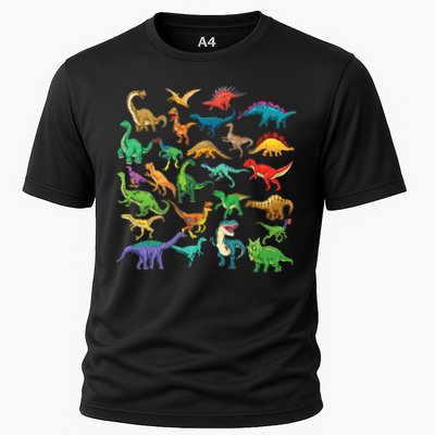 Types Of Dinosaurs Graphics Dino Identification Performance Shirt