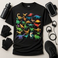 Types Of Dinosaurs Graphics Dino Identification Performance Shirt