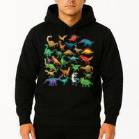 Types Of Dinosaurs Graphics Dino Identification Hoodie