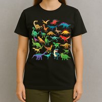 Types Of Dinosaurs Graphics Dino Identification T-Shirt