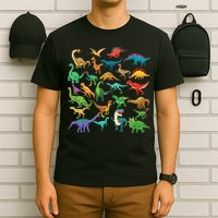 Types Of Dinosaurs Graphics Dino Identification T-Shirt