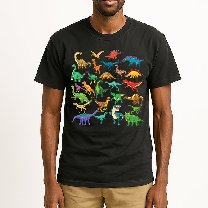 Types Of Dinosaurs Graphics Dino Identification Tall T-Shirt