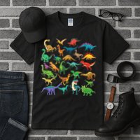 Types Of Dinosaurs Graphics Dino Identification Tall T-Shirt