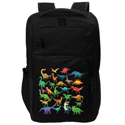 Types Of Dinosaurs Graphics Dino Identification Impact Tech Backpack