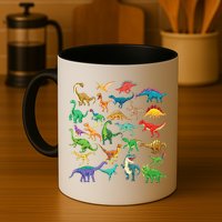 Types Of Dinosaurs Graphics Dino Identification Mug