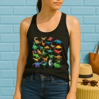 Types Of Dinosaurs Graphics Dino Identification Womens Tank Top