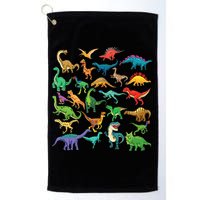 Types Of Dinosaurs Graphics Dino Identification Golf Towel
