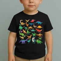 Types Of Dinosaurs Graphics Dino Identification Toddler T-Shirt