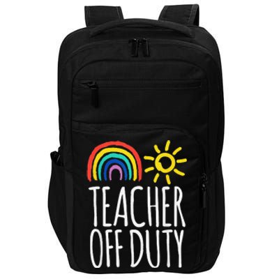 Teacher Off Duty End Of School Impact Tech Backpack