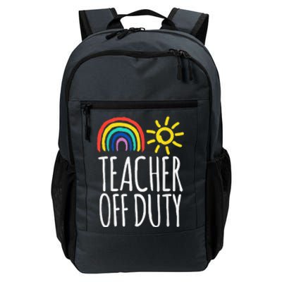 Teacher Off Duty End Of School Daily Commute Backpack