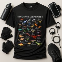 Types Of Dinosaurs Alphabet Abc Dino Identification Az Performance Shirt