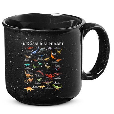 Types Of Dinosaurs Alphabet Abc Dino Identification Az 15oz Campfire Ceramic Mug