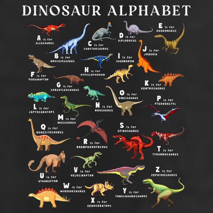 Types Of Dinosaurs Alphabet Abc Dino Identification Az Beanie