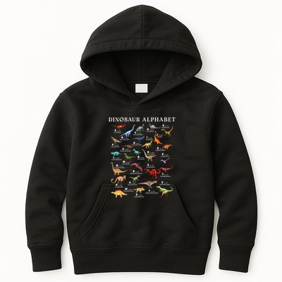 Types Of Dinosaurs Alphabet Abc Dino Identification Az Kids Hoodie
