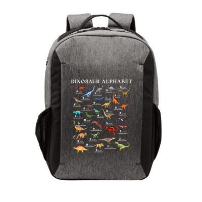Types Of Dinosaurs Alphabet Abc Dino Identification Az Vector Backpack