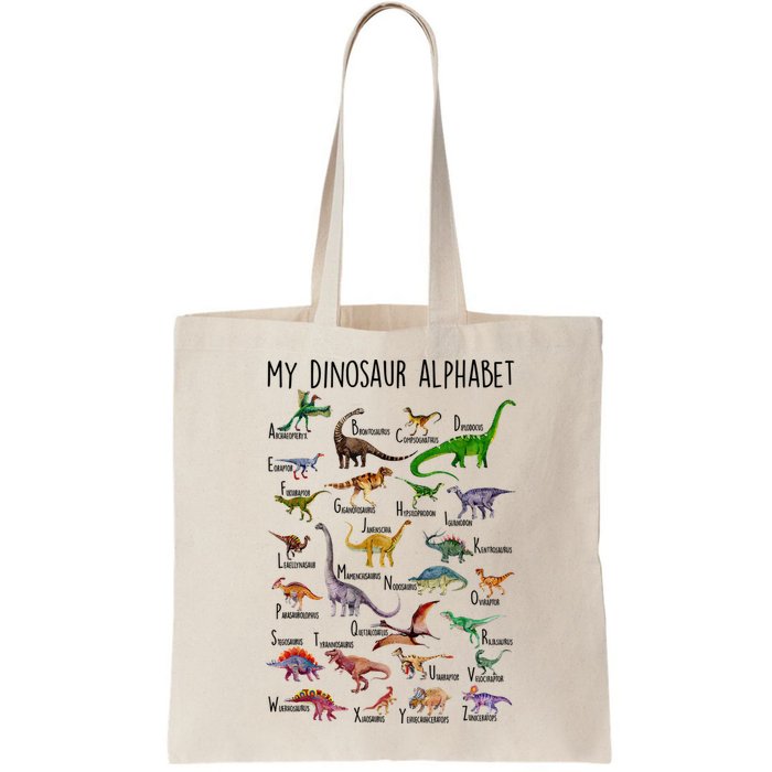 Types Of Dinosaurs Alphabet A Z Abc Dino Identification Bag