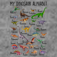 Types Of Dinosaurs Alphabet A Z Abc Dino Identification Toddler Hoodie
