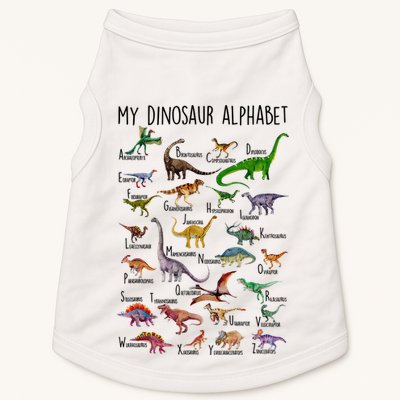 Types Of Dinosaurs Alphabet A Z Abc Dino Identification Doggie Tank