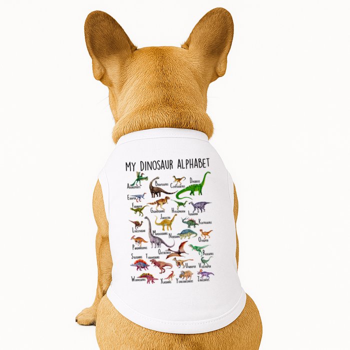 Types Of Dinosaurs Alphabet A Z Abc Dino Identification Doggie Tank