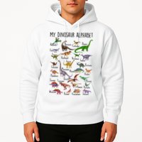 Types Of Dinosaurs Alphabet A Z Abc Dino Identification Hoodie