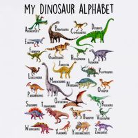 Types Of Dinosaurs Alphabet A Z Abc Dino Identification Button
