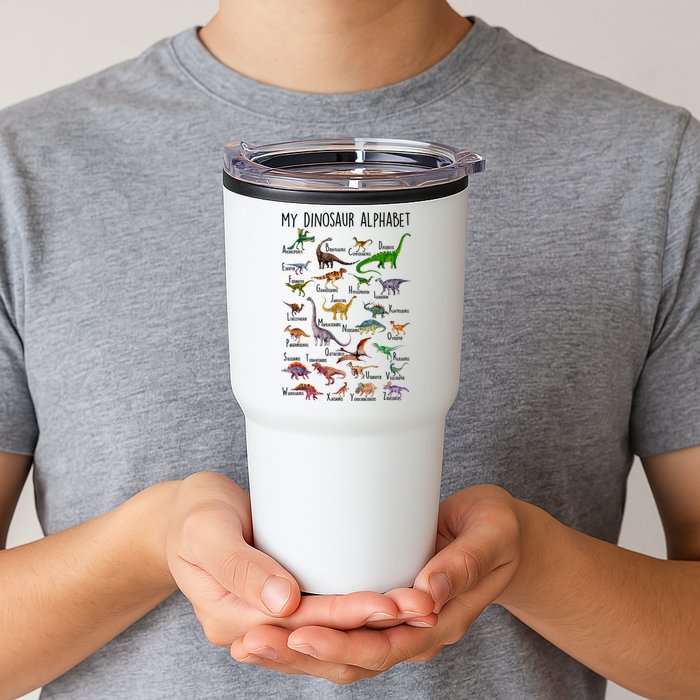 Types Of Dinosaurs Alphabet A Z Abc Dino Identification Tumbler