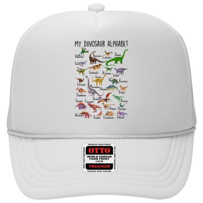 Types Of Dinosaurs Alphabet A Z Abc Dino Identification Trucker Hat