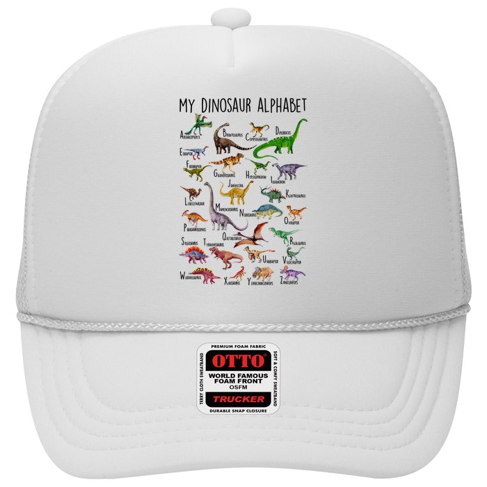 Types Of Dinosaurs Alphabet A Z Abc Dino Identification Trucker Hat
