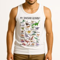 Types Of Dinosaurs Alphabet A Z Abc Dino Identification Tank Top