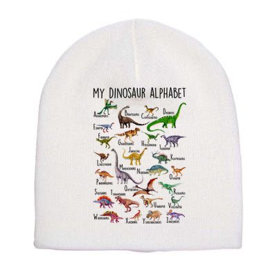 Types Of Dinosaurs Alphabet A Z Abc Dino Identification Short Acrylic Beanie