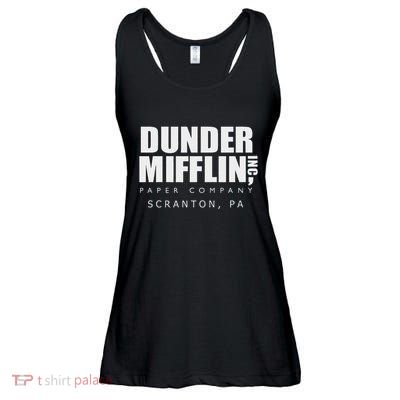 The Office Dunder Mifflin Scranton Pa Ladies Essential Flowy Tank