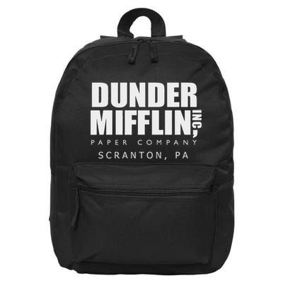 The Office Dunder Mifflin Scranton Pa 16 in Basic Backpack