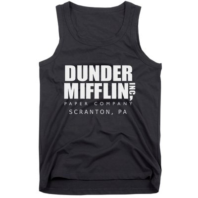 The Office Dunder Mifflin Scranton Pa Tank Top