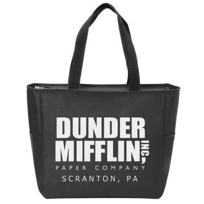 The Office Dunder Mifflin Scranton Pa Zip Tote Bag