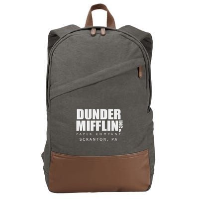 The Office Dunder Mifflin Scranton Pa Cotton Canvas Backpack