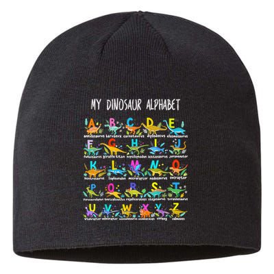 Types Of Dinosaurs Alphabet ABC Back To School Student Kids Sustainable Beanie