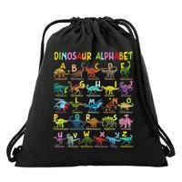 Types Of Dinosaurs Alphabet A Z ABC Dino Identification  Drawstring Bag