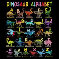 Types Of Dinosaurs Alphabet A Z ABC Dino Identification  Drawstring Bag