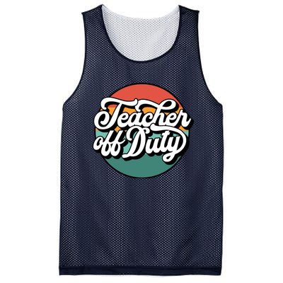 Teacher Off Duty Mesh Reversible Basketball Jersey Tank