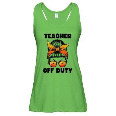 Teacher Off Duty Happy Last Day Of School Teacher Ladies Essential Flowy Tank